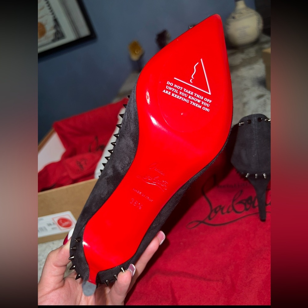 anjalina 85 veau velours Christian Louboutin